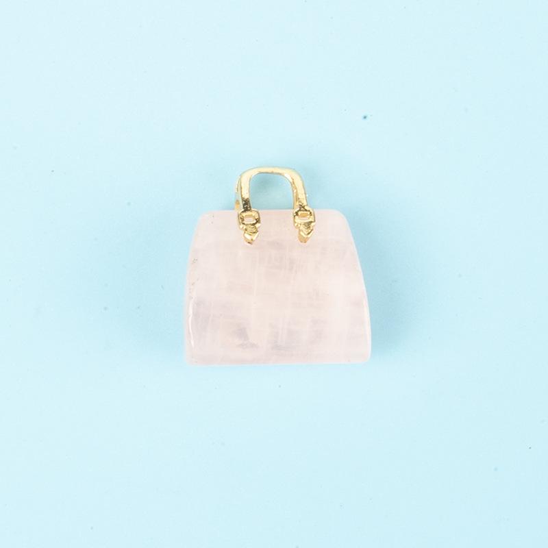 

Handbag Charms: Natural Crystal & Jade Carvings 30x25x12MM