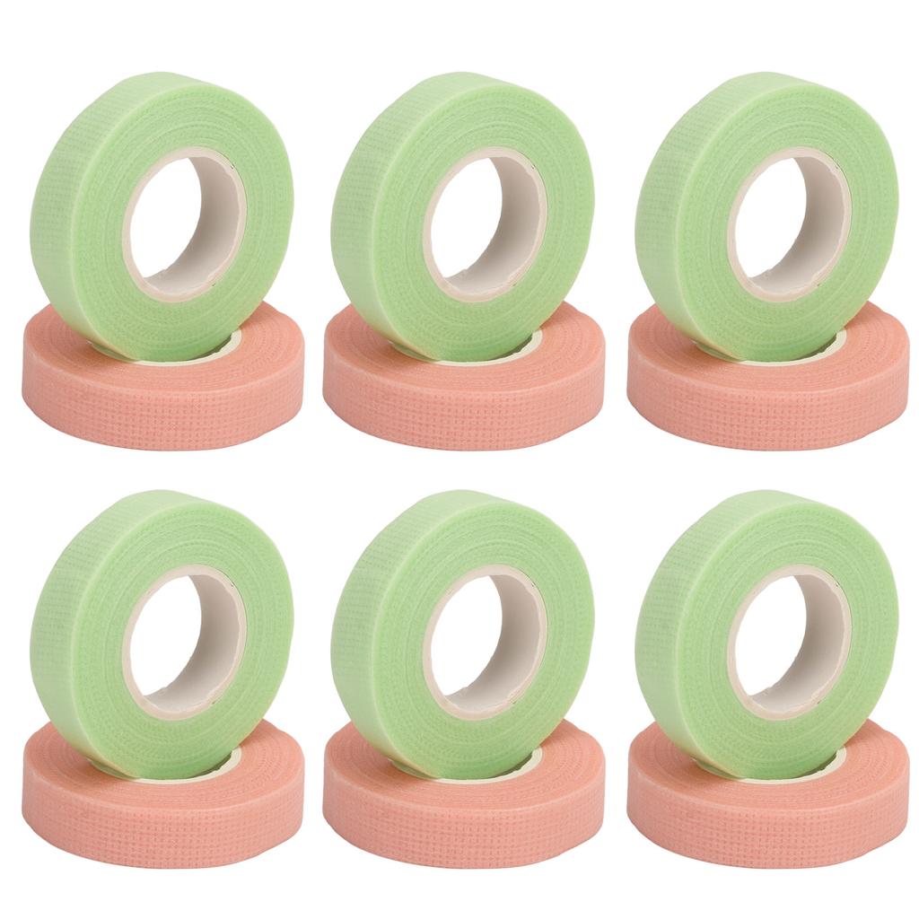 40pcs Eyelash Tape Self Adhesive Breathable Eyelash Extension Tape for Beauty Salon Pink Green