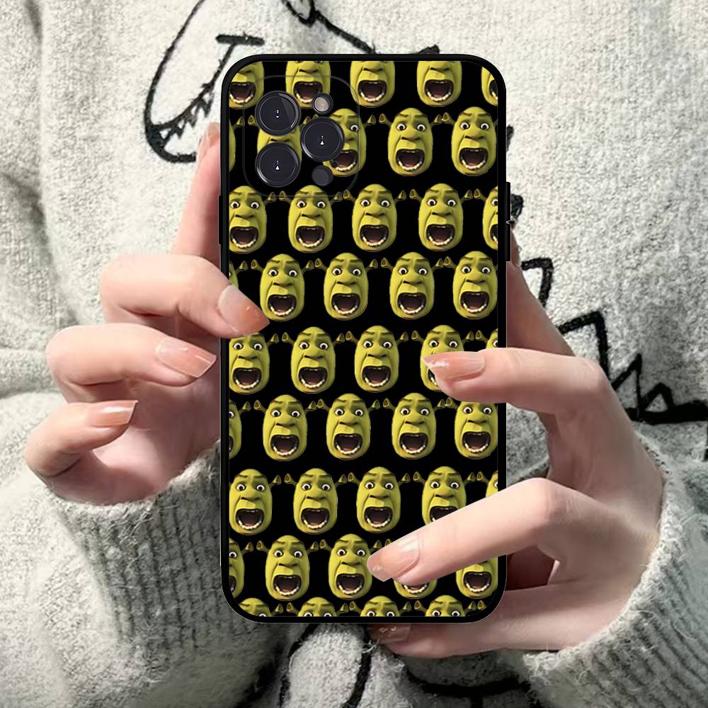 Cartoon S-Shreks Phone Case For IPhone 17 16 15 Plus X 14 11 12 13 Mini Pro Max Mobile Case