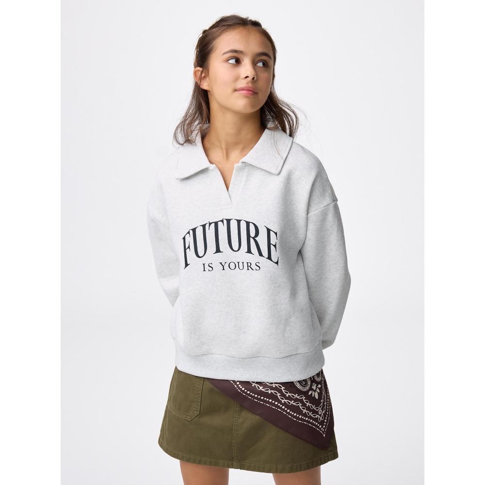 

Gu By Uniqlo Девочки Тяжелое Поло-свитшот Юниор 02 LIGHT GRAY/S