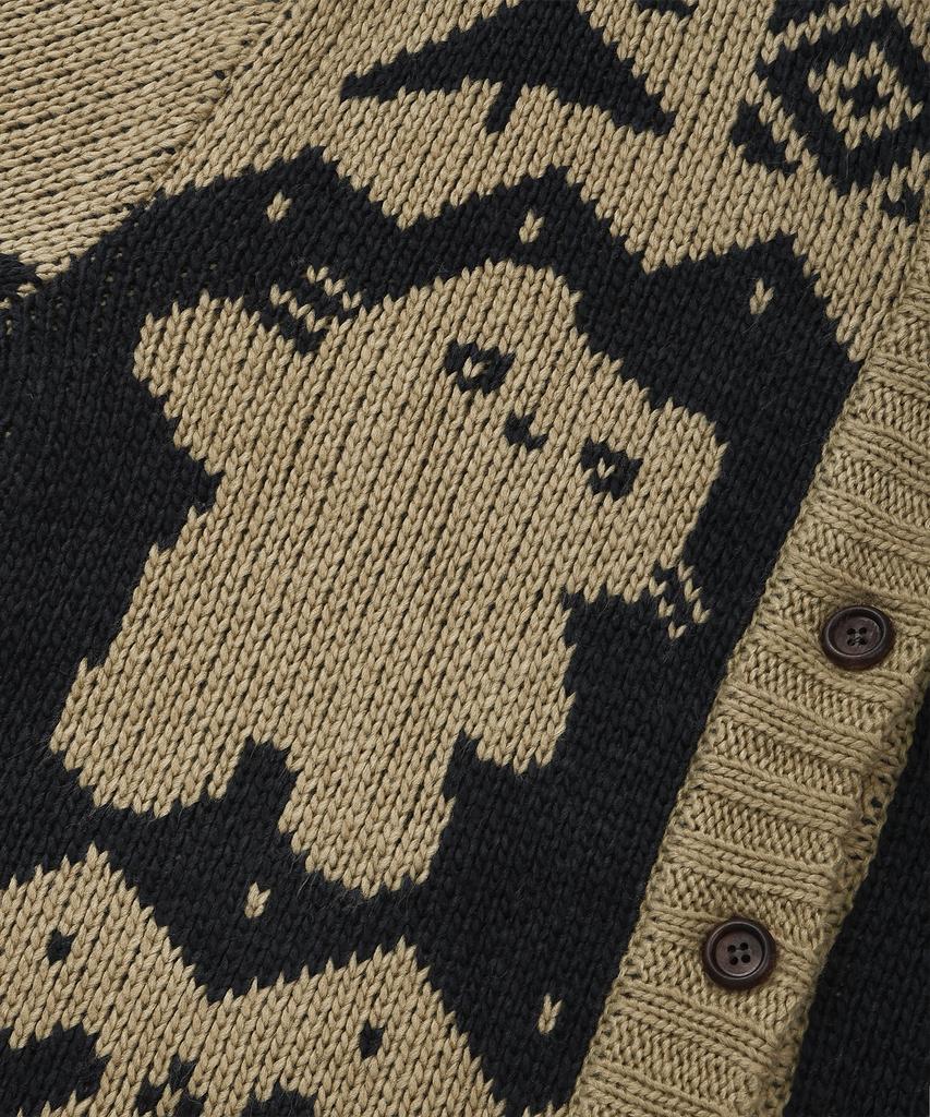 LMR Schannony Heavy Nordic Cardigan Beige