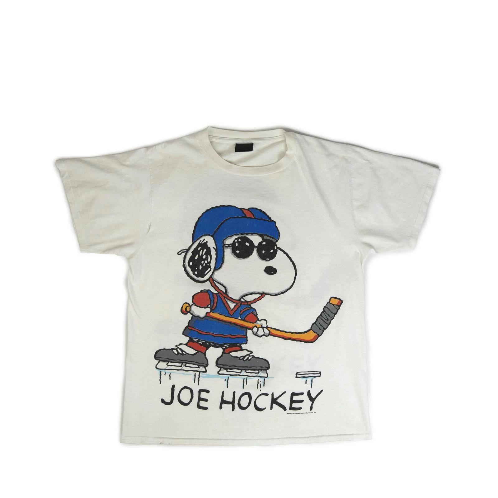 Vintage 1990 s Snoopy Joe Hockey Tee Shirt 3XL