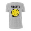 Graues Nirvana Kurt Cobain Grunge Rock Offizielles T-Shirt Herren Unisex