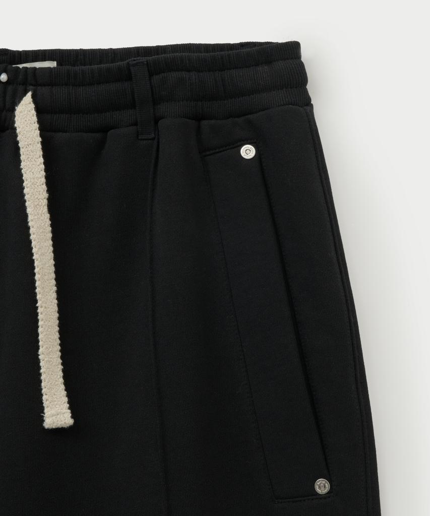Seteo Cotton Elastic Waist Sweatpants Palette Black