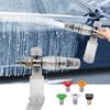 100ml Soap Water Foam Pot with 5 Nozzle Transparent 4500Psi Adjustable Car Wash Foam Sprayer for Cleaning Cars SUVs