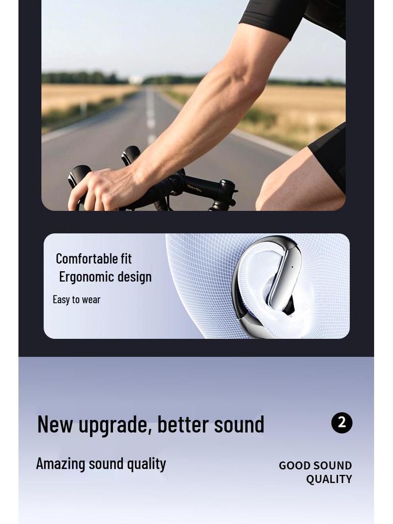 AI Smart Bluetooth Earbuds: Wireless Sports Earphones with Air Conduction & Long Battery Life