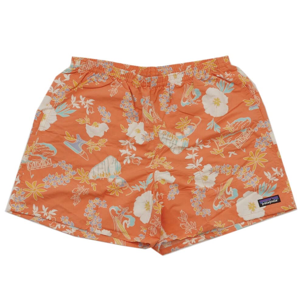 Шорты Patagonia Baggies 57022 CSTI TIGERLILY Мужские 5, 5 дюймов, (КЛАЙМБ, ХАЙК, СЕРФ ОРАНЖЕВЫЙ) [Размер Большой]
