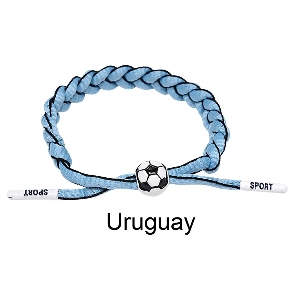 Football Team Fan Support Identification Woven Bracelet