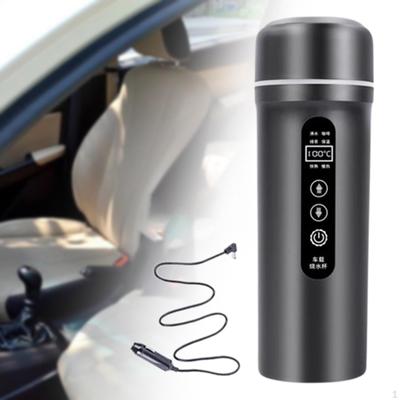 12V/24V Car Kettle Boiler Smart Heating Cup Travel Coffee Mug Water for Tea Beverage