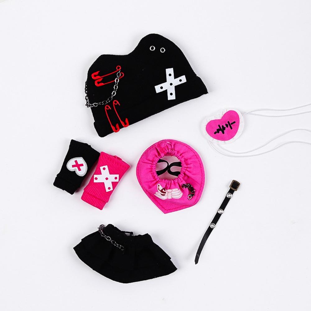 

1 set Dress Up OB11 Heart Beat Series Set Casual Wear Obitsu11 Outfit Doll Accessories розы красного