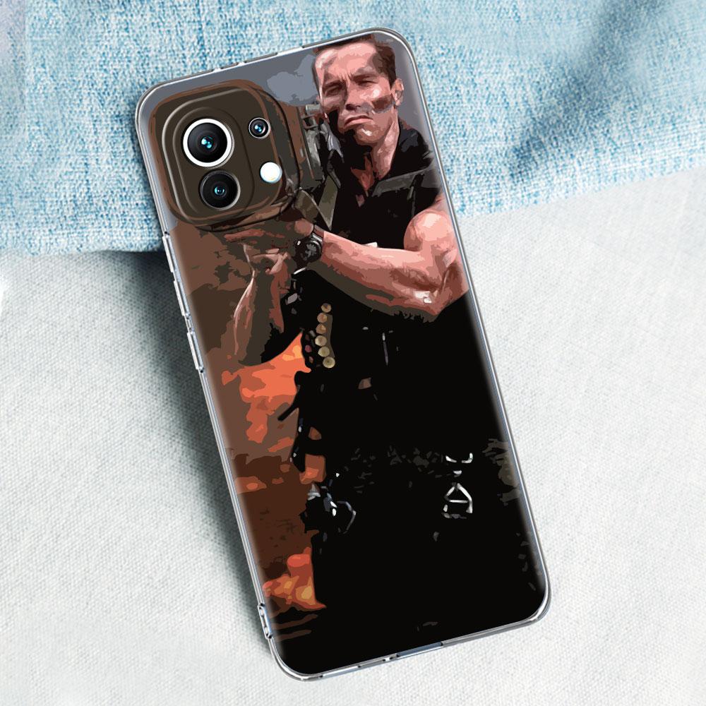 

Arnold Schwarzenegger Movie Commando 1985 Capa для Xiaomi Mi 11 10T Note 10 Lite 9T 9 Case Poco X3 NFC M3 F3 GT F2 Pro 5G Cover Mi Poco X3 Pro 5G