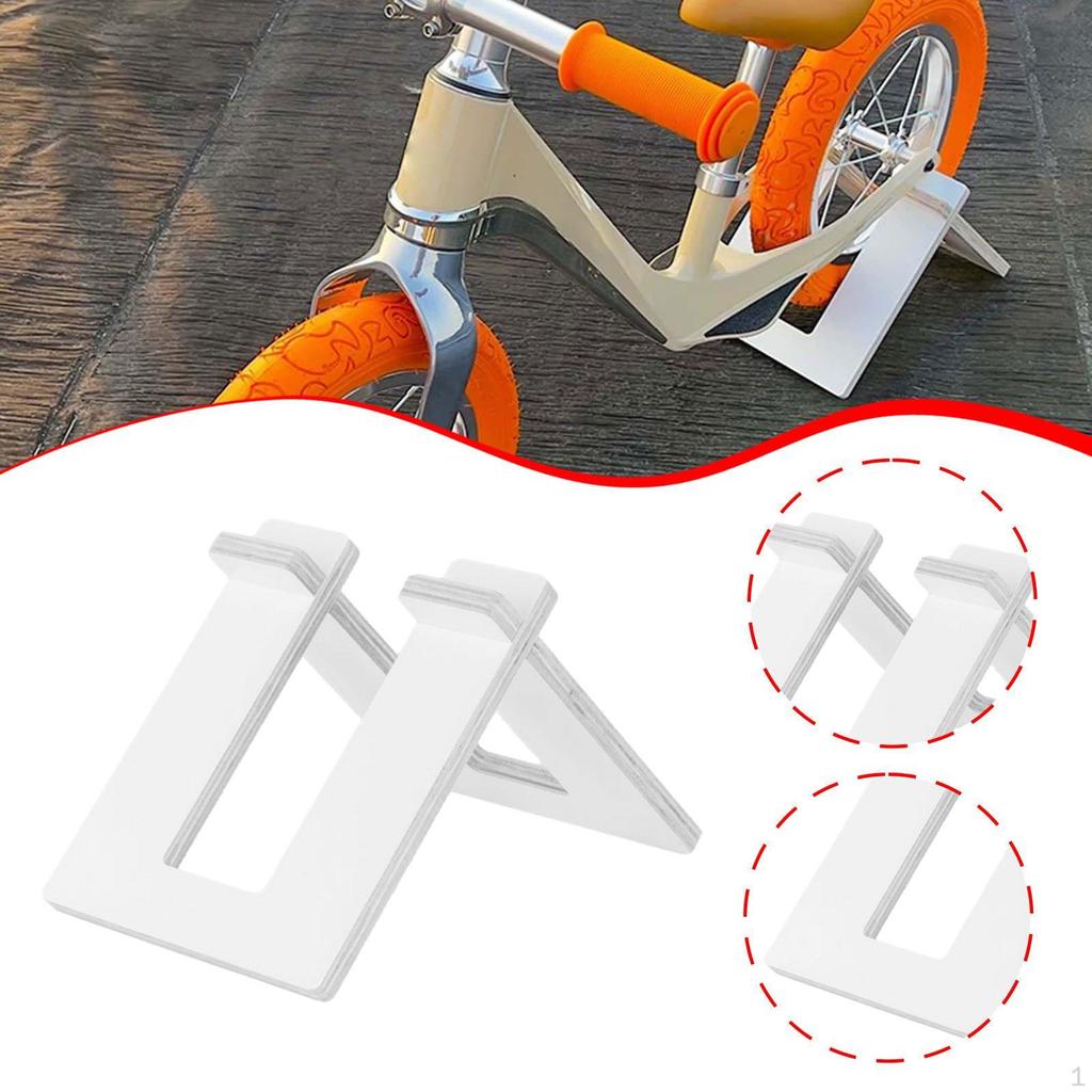 Barnesykkel med balanse Stativ for oppbevaring Tre Gulvtype Avtakbart Stativ for Hjem Garasje