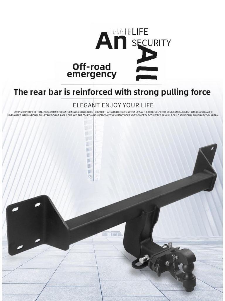 Compatible Tow Hooks and Tow Bar for Roewe RX5, RX8, and W5 Models (Rear)