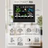 Digital Weather Clock with Touch Screen Technology for Indoor Outdoor Temperature Humidity Range Monitoring Function