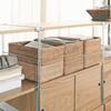 MUJI Stackable Rattan Rectangular Basket - Small V Approx. W36 X D26 X H12cm 47381290 Basket