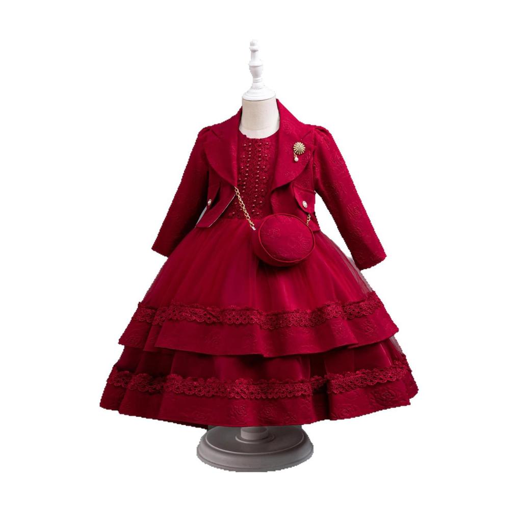Completo Due Pezzi Floreale per Bambina - Outfit di Compleanno per Neonati e Bambini Piccoli