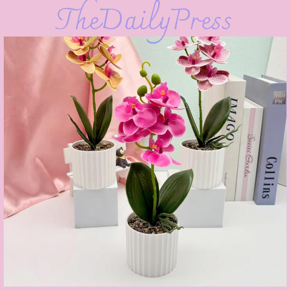 Indoor Orchid Plant Artificial Greenery For Wedding Home And Commercial Spaces