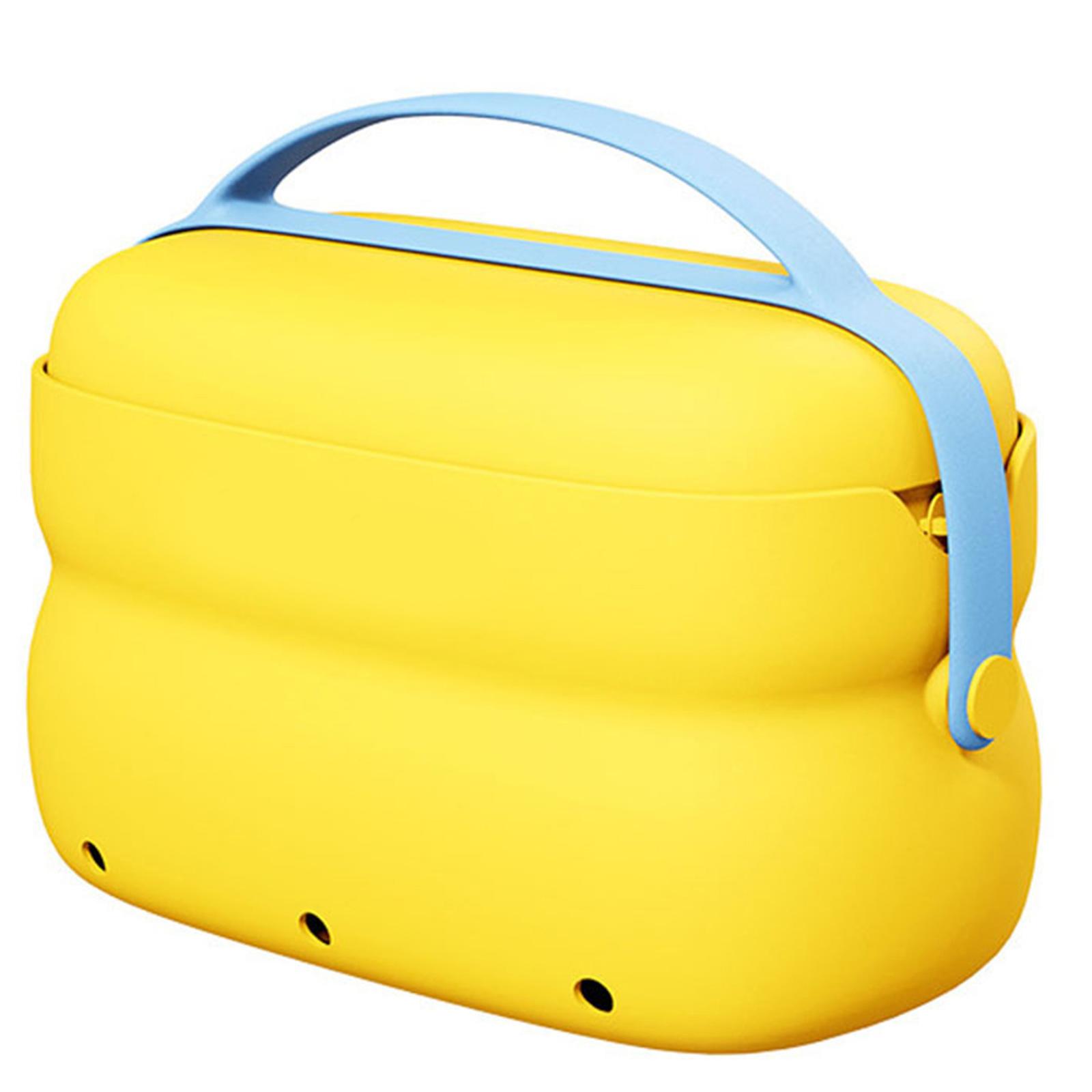 

Водонепроницаемая портативная дорожная косметичка с отделением для сухой и влажной косметики, дорожные стиральные сумки для легкой организации жёлтый