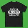 Hergestellt in Peckham Alle Originalteile Vintage Retro Geburtstagsviertel im Südosten Londons, England Herren T-Shirt Top
