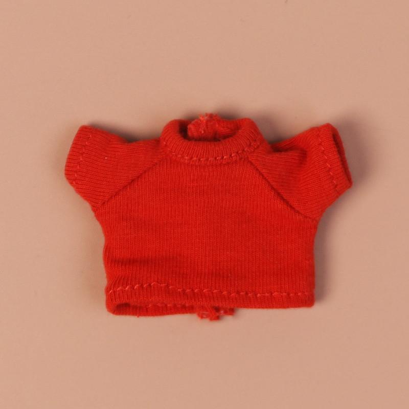 1 Pieces New ob11 bjd Doll Clothes T-shirt Denim shorts for 1/12 bjd obitsu11ob11 molly doll accessories Clothing