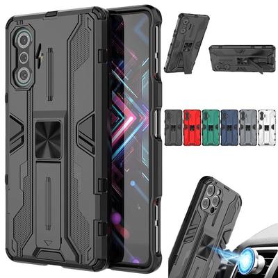כיסוי למשחקים ל-Xiaomi Redmi K40, מחזיק מגנטי לרכב, כיסוי טלפון שריון עמיד לזעזועים ל-Redmi K40 S K 40 Gaming, כיסוי אחורי