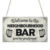 Wear Resistant 12 Styles Great Natural Hanging Wooden Room Sign Plate Wooden Plaque