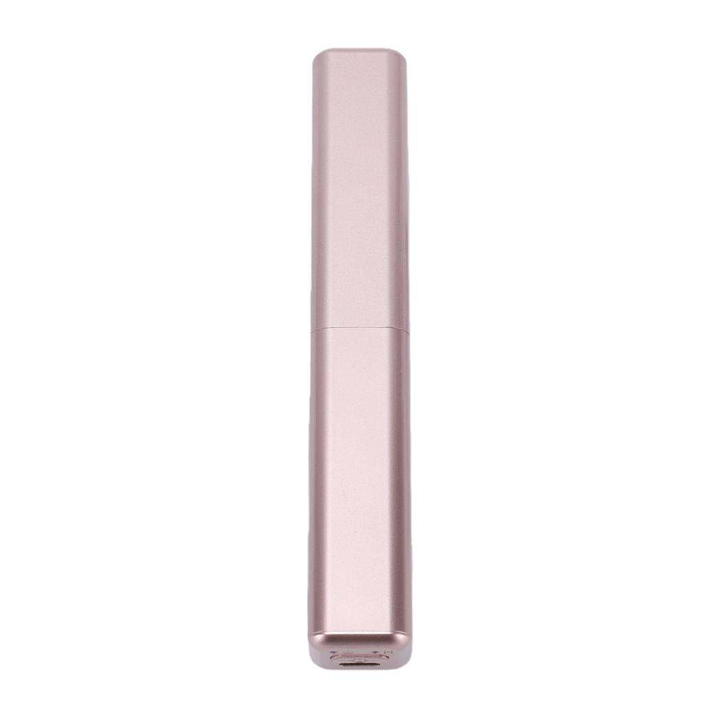 Mini Straightener Comb for Bangs Cordless Rechargeable Mini Hot Comb Straightening Brush Rosy Gold