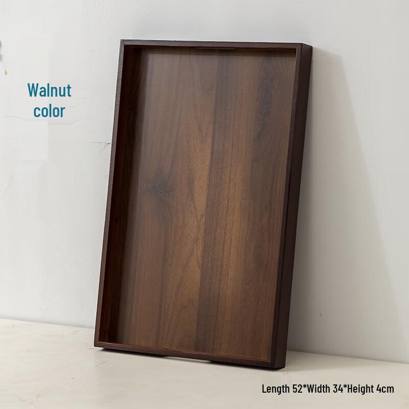 Rectangular Bamboo Wood Tea Tray