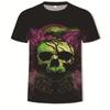 New Skull 3D Digital Printed Casual Men's Short Sleeved T-shirt