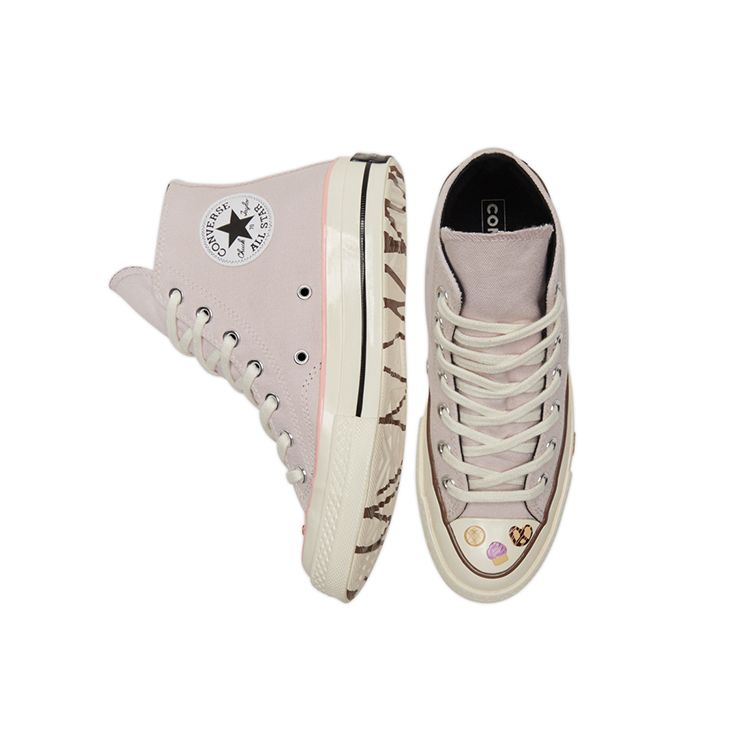 Converse Chuck 70 High Dessert - Pink Unisex Sneaker Weiß A03750C