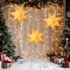 Weihnachtlicher Papierstern Anhänger Frohe Weihnachten Dekorationen für Zuhause 2026 Navidad Weihnachtsbaum Hängende Lampenschirme Schmuck Neujahr