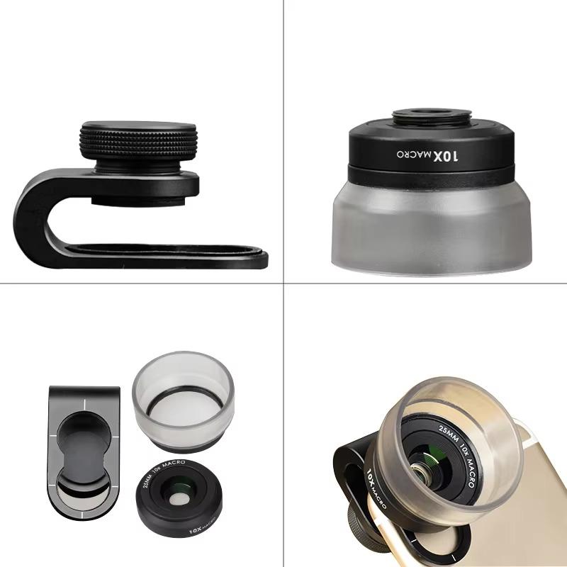 High Definition 25mm 10x Auto Focus Macro Lens 7-Layer Coating for Mobile Skin Beauty Jewelry Photography Compatible IB-25MM