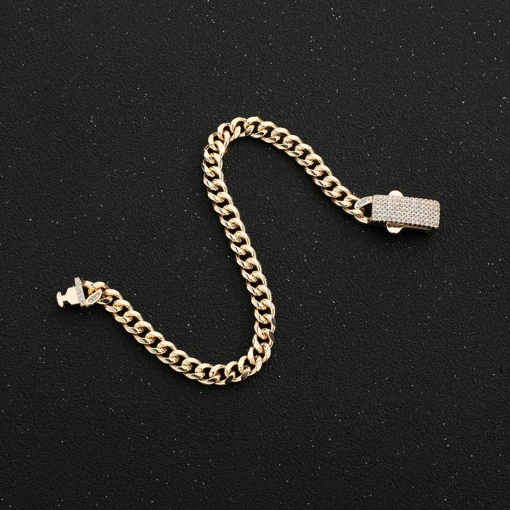 Fashion Monaco Anklet 4N6N8N23cm25cm High Quality 14K Gold Plated Anti-fading Anklet for Men and Women