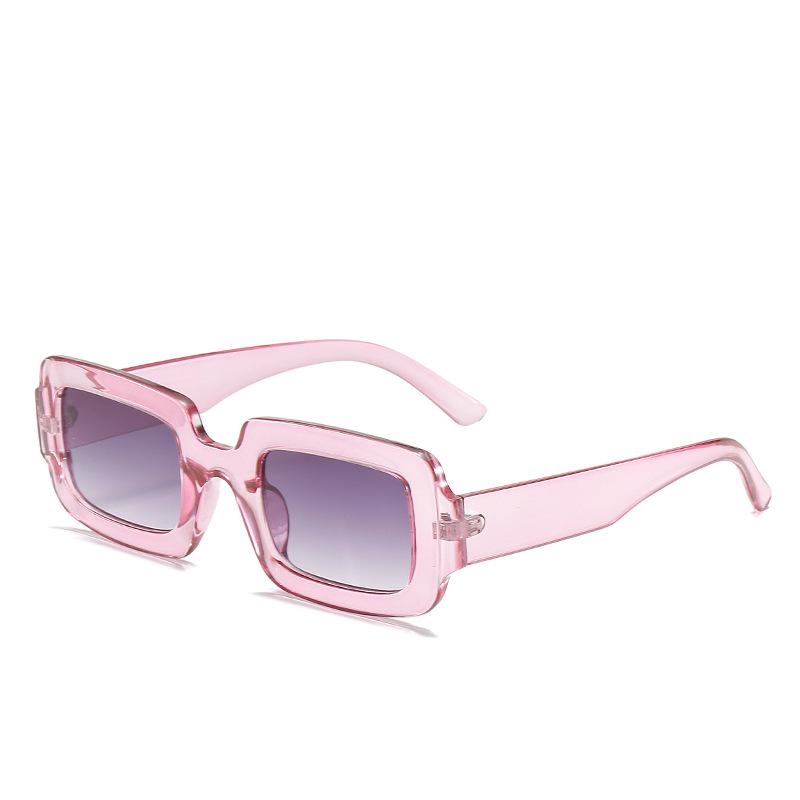 Square Sunglasses, Mujia Catwalk Jelly-Colored Square Glasses, Street Photography Retro Sunglasses For Women