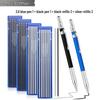 Black Tech Multi-Color 2.0mm Automatic Graphite Pencil with Replaceable Lead - No Sharpening Needed, Ideal for Drawing & Engineering