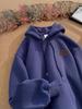 American Oversize Hooded Sweatshirt - Men's Spring/Autumn Trendy Loose Fit Jacket