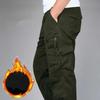 Baumwolle Overalls Herren Casual Hosen Elastische Taille Große Größe Multi-Pocket Lose Hosen Baustelle Hosen