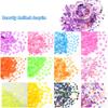 12 Colors Laser Butterfly Glitter Shiny Lip Gloss Glittering DIY Decor Butterflies Laser Flakes Lipgloss Base Mix Decorations 3g