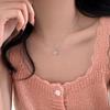 2023 New Light Luxury Women's 925 Sterling Silver Heart Necklace with Clavicle Chain