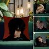 Kpop Taemin Cushion Cover Natural Linen Pillowcase Set AllinOne Decor Cushion Cover for Sofa Bedroom Chair