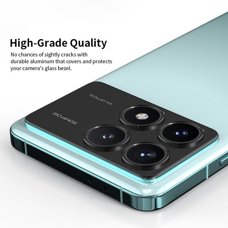 For Xiaomi Redmi K70 K70E Ultra Luxury Camera Circle Metal Lens Glass Anti-scrached Case Cover Protection Ring Guard Protector