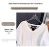 Plus Size Loose Mid-Length V-Neck Short-Sleeve T-Shirt for Women (Sizes 200/300/350 Jin) - Style 7103