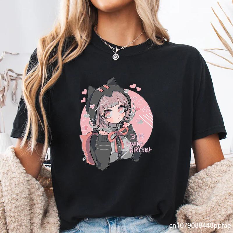 Cute Anime Harajuku Pattern Printed T-Shirt Women's Outdoor Casual High Quality T-Shirt Anime Women's T-Shirt Tops