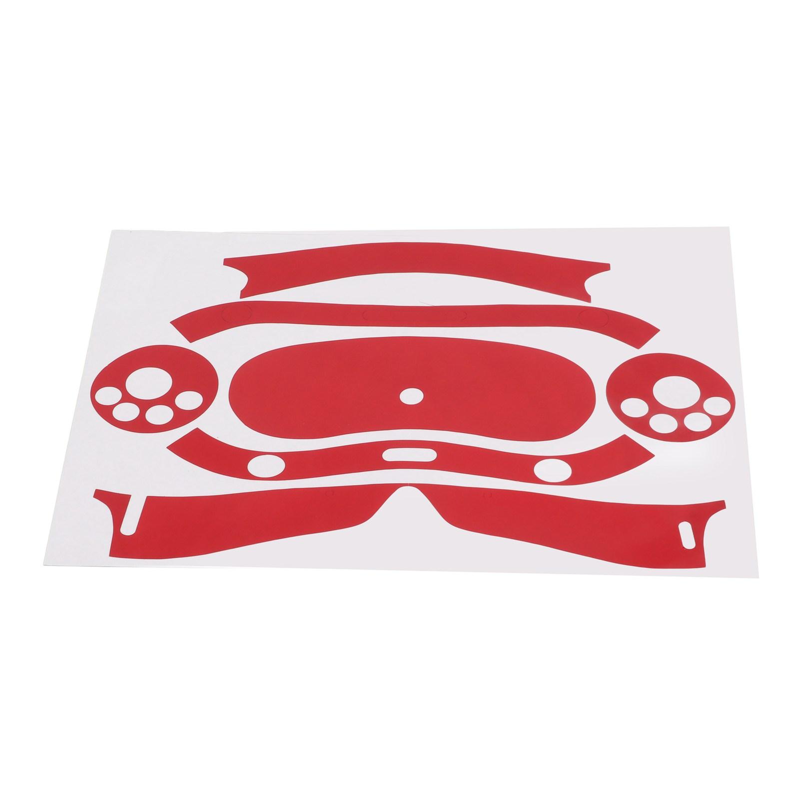 

VR Glasses Skin Sticker Professional Scratch Resistant Dustproof PVC VR Headset Stickers for PICO 4 VR Aurora Red