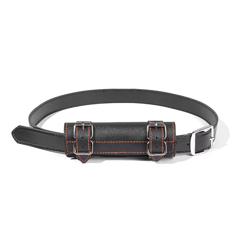 Buckled Loop Samurai Sword Belt Leather Cosplay Sword Waist Strap Costume Role Play