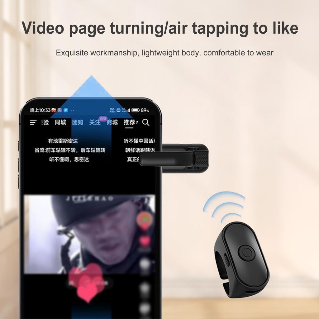2-in-1 Page Turner Clicker Wireless E-book Page Turner Lightweight Record Triggers Remote for Kindle Paperwhite Accessories