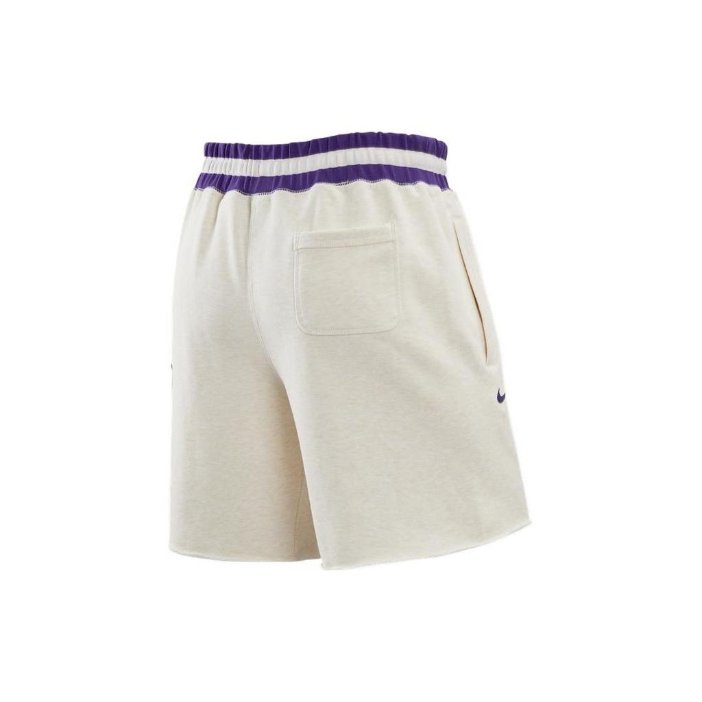 Nike Los Angeles Lakers Logo Print Straight-Leg Basketball Pants Men Bottoms White DR2328-027