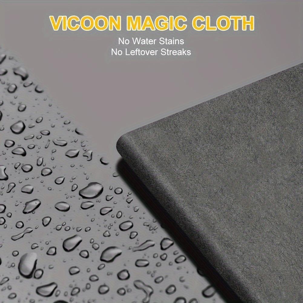 6pcs Magic Glass Cleaning Cloths,polyester Fiber Window Mirror Cleaning Rags for Home Car Restaurant Kitchen Bathroom