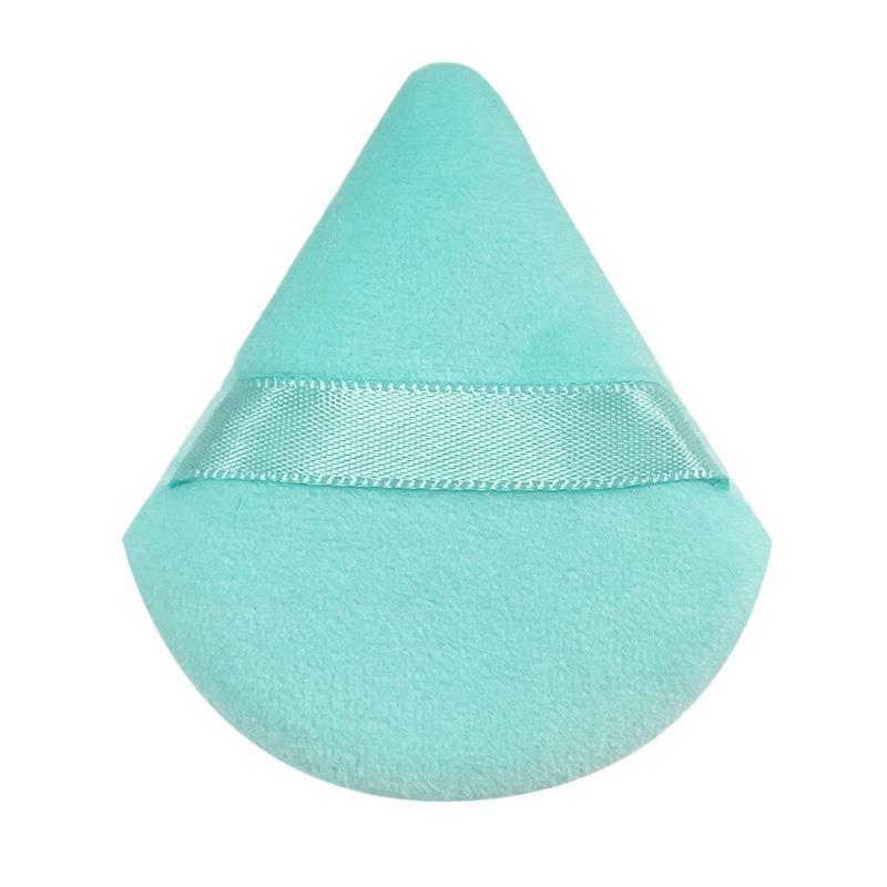 Triangle Velvet Powder Puff - Soft Cotton Sponge for Makeup Setting