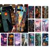 Japan Anime Street View Landscape Cat Phone Case For Google Pixel 10 9 Pro XL 9A 8 7 6 Pro Pixel 8A 7A 6A Pixel 8 7 6 5